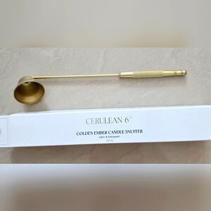 Cerulean Golden Ember Candle Snuffer